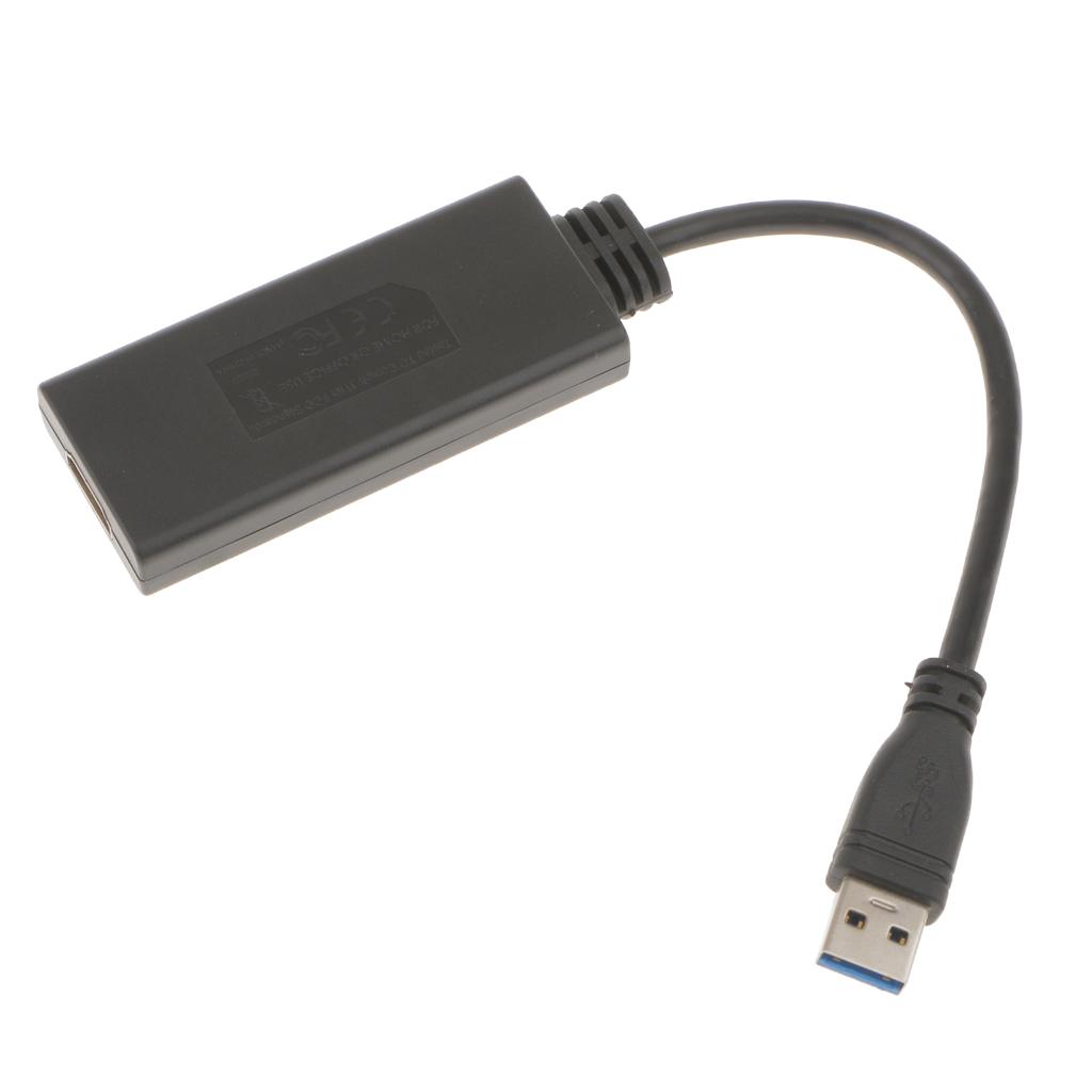 Mini USB 3.0 to 1080P Video Cable Adapter Converter for Laptop HDTV
