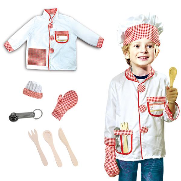 Bộ Trang Phục Đầu Bếp - Hóa Trang Halloween Bé Trai - 3 - 8 Tuổi - Le Sheng 0988