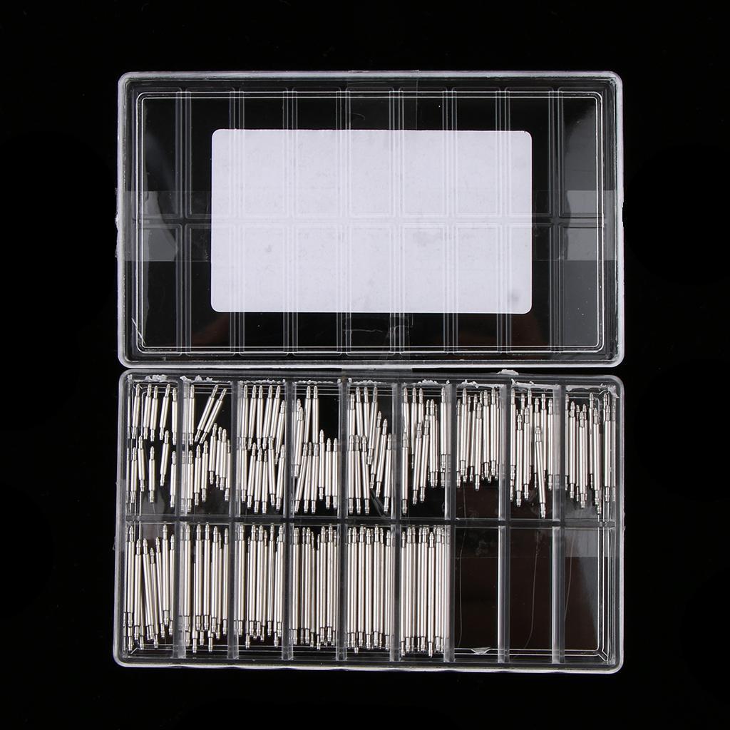 150 Pieces Stainless Steel Spring Bars Strap Link Pins Tool