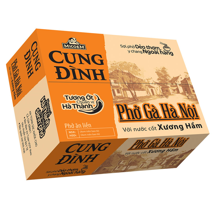 Thùng Phở Gà Hà Nội Micoem Cung Đình (30 Gói)