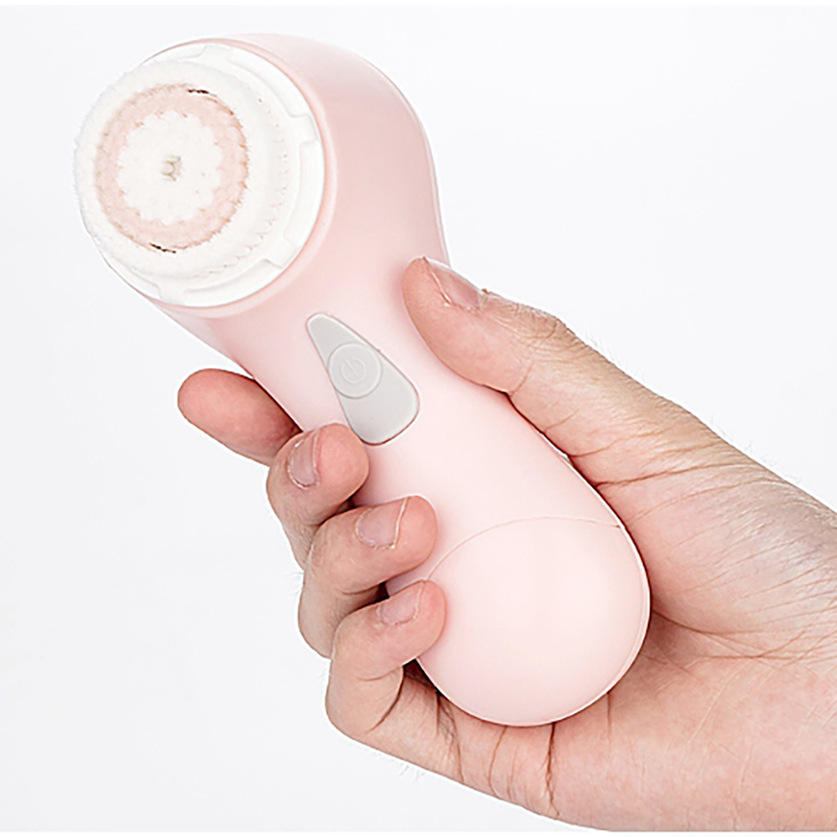 Máy rửa mặt Nhật Bản sóng siêu âm chạy pin  MINISO DEEP CLEAN ULTRASONIC FACIAL CLEANSING DEVICE làm sạch sâu đến tận lỗ chân lông nhờ 18000 xung động/phút (màu hồng nhạt ) - MNS062