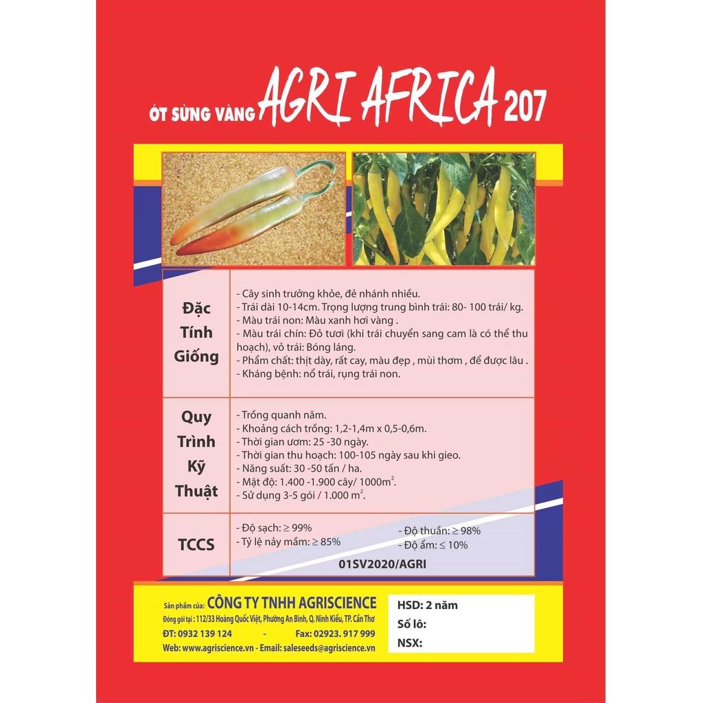 Hạt Giống Ớt Sừng Vàng Lai F1 - AGRI AFRICA 207 -