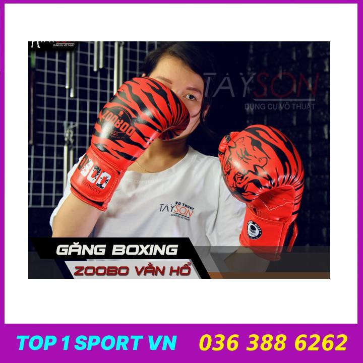 Bao cát đấm bốc boxing treo tường đã nhồi hoàn thiện dày 3 lớp siêu bền tặng kèm găng boxing Zooboo cao cấp thế hệ mới