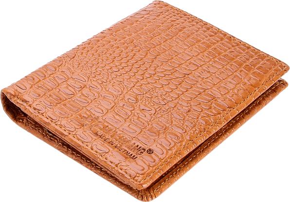 Ví Nam Vân Cá Sấu Kiểu Đứng Huy Hoàng HT2119 - Da Bò