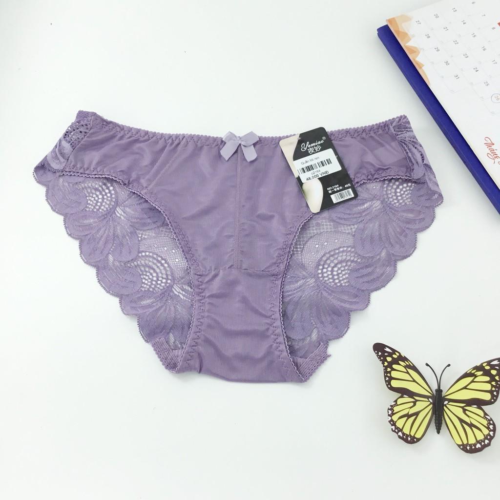 Quần Lót Ren Nữ Pha Cotton Lạnh Hàng Quảng Châu Cao Cấp Phù Hợp Với Người Từ 45kg - 58kg | Nhiều Màu