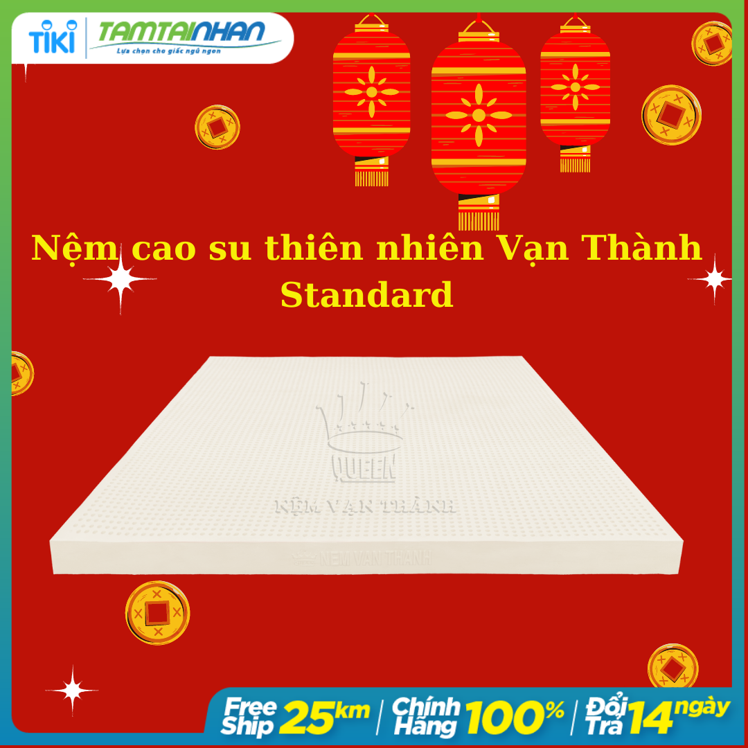 Nệm Cao Su Vạn Thành Standard VTCS1410 (140 x 200 x 10 cm)