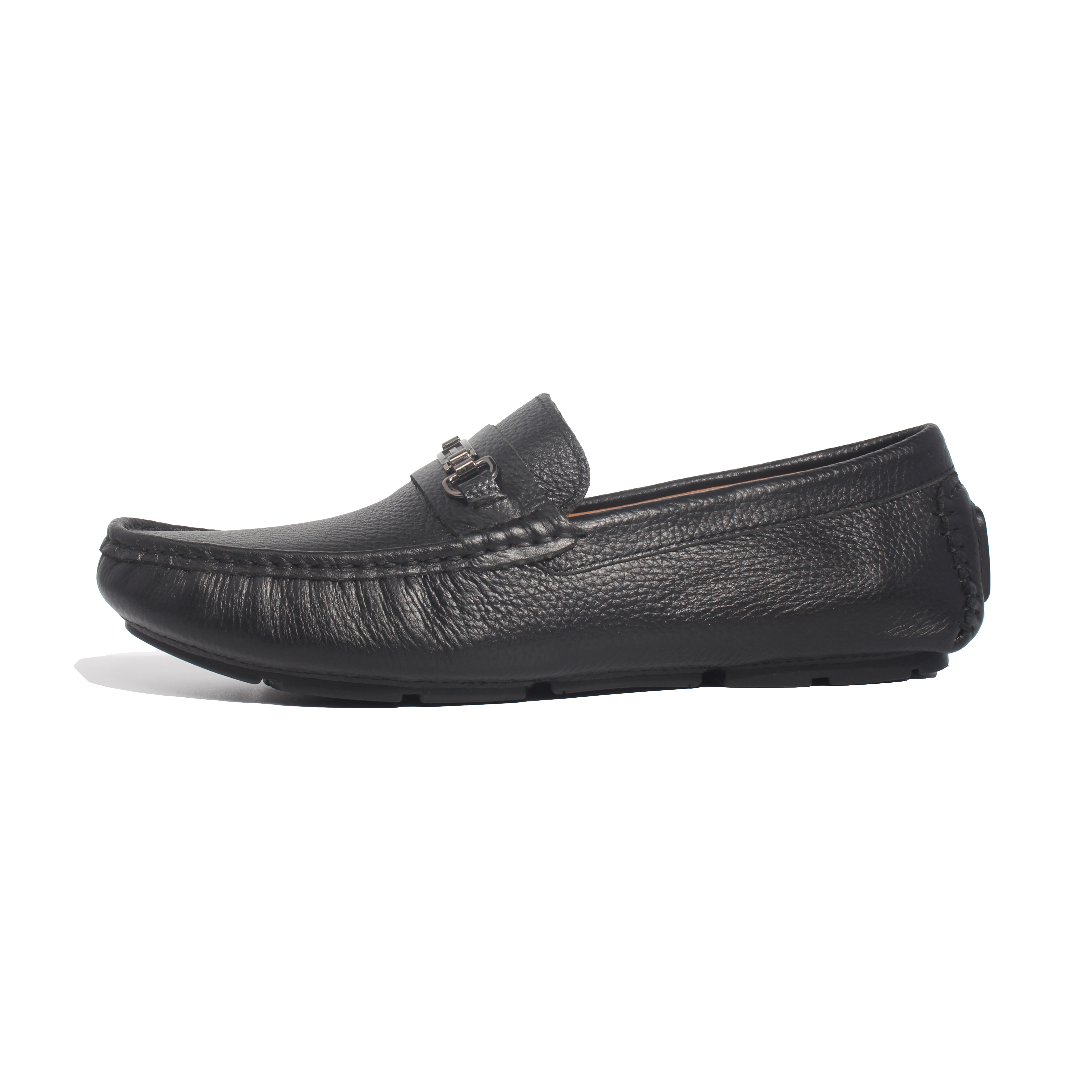 Giày Lười Da Nam BANULI C4ML2T0 - Da Bò Tumbled Siêu Mềm, Đế Khâu Moccasin Siêu Nhẹ