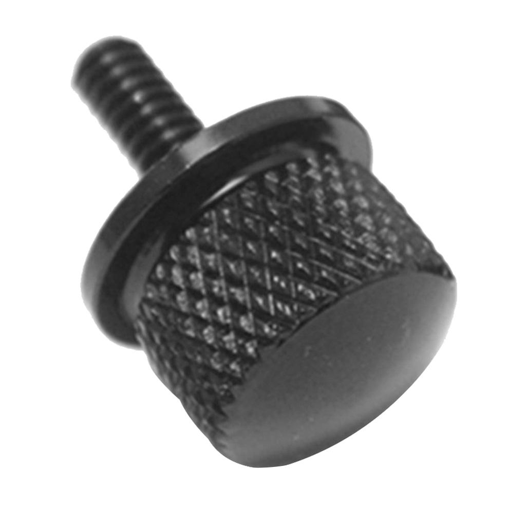 4x1/4" CNC Seat Mount Bolt Screw Cap For Harley Dyna Sportster Black