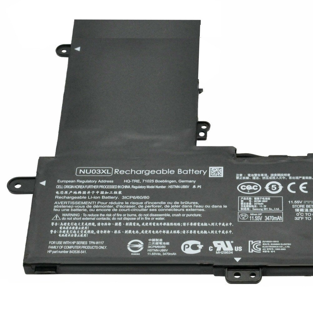 Pin dành cho Laptop HP Pavilion x360 11-U000 Series 11-U113TU 11-AB000 Series 11-AB033TU 11-AB009LA - NU03XL