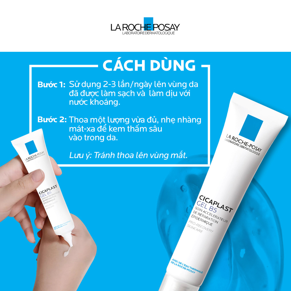 Kem dưỡng dạng gel giúp làm mờ sẹo, hỗ trợ phục hồi &amp; tái tạo da La Roche-Posay Cicaplast Gel B5 40ml