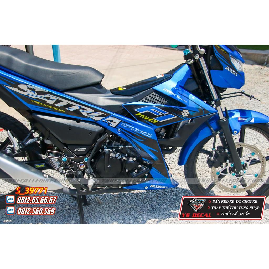 Tem rời Raider, Satria Fi xanh đen