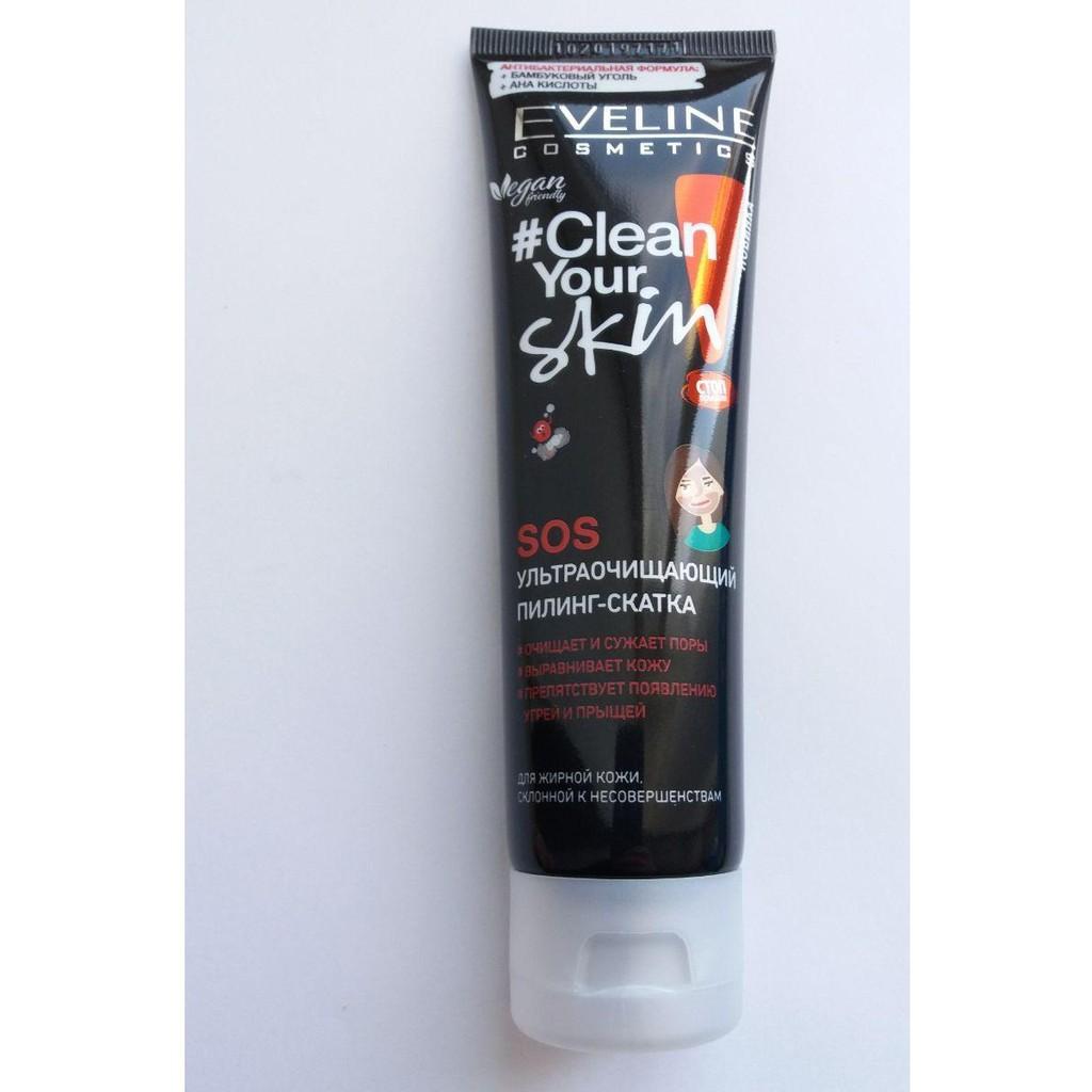Tẩy da chết sạch sâu ngừa mụn Eveline Clean Your Skin 100ml