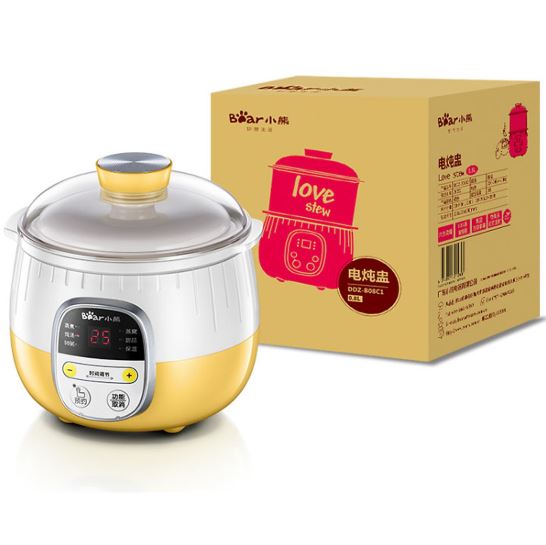 Nồi Ninh Hầm, Nấu Cháo Cho Bé Dung Tích 800ML - Hàng Chính Hãng