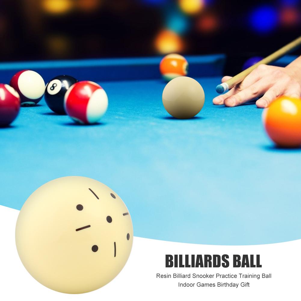 1 Bóng Cue Nhựa Bida Thực Hành Bể Bi Da Bóng Tập 5.25/5.72Cm Cueball Trong Nhà Huấn Luyện Bida Bể Phụ Kiện