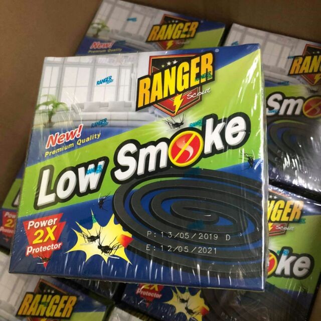 Nhang Muỗi Thái Lan Ranger Low Smoke (ít khói) - Mùi hương dễ chịu ( Mua 4 Tặng 1 )