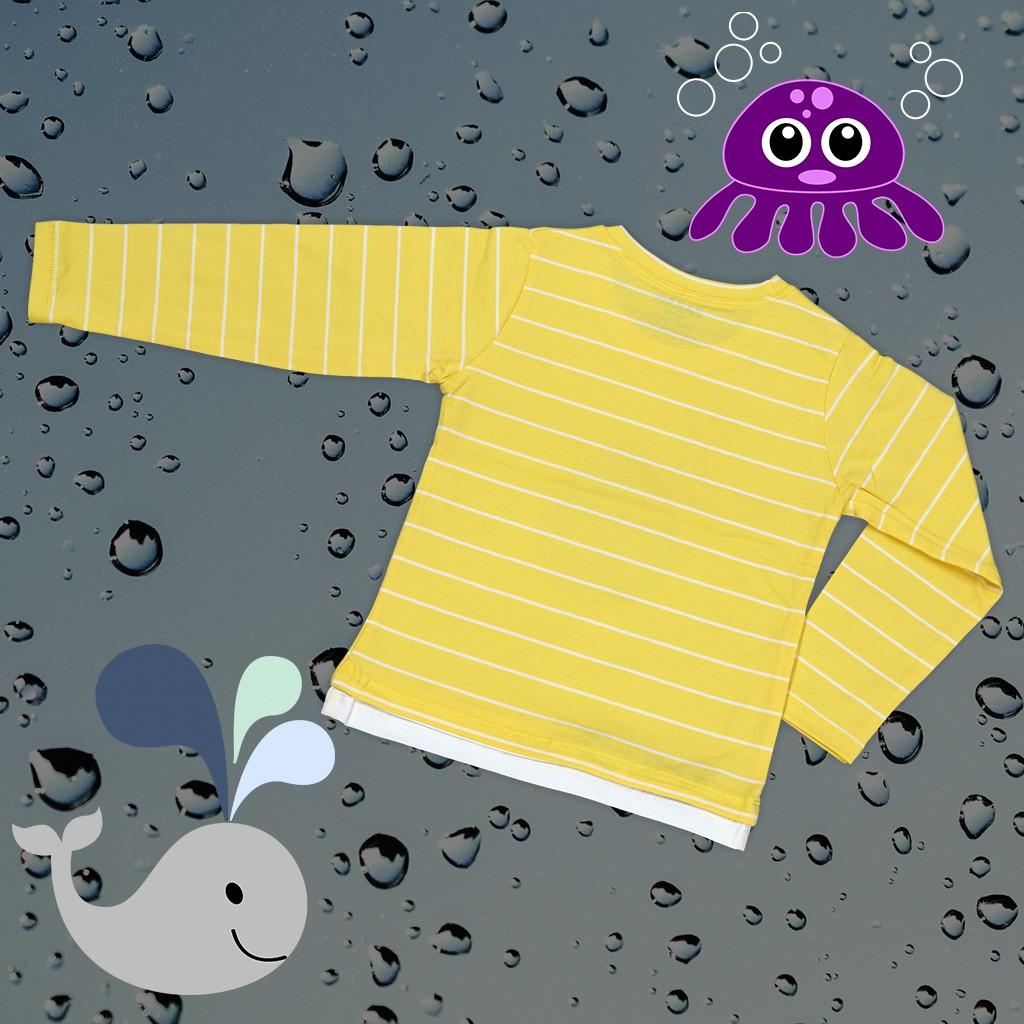 Áo thun sọc dài tay in hình cho bé trai