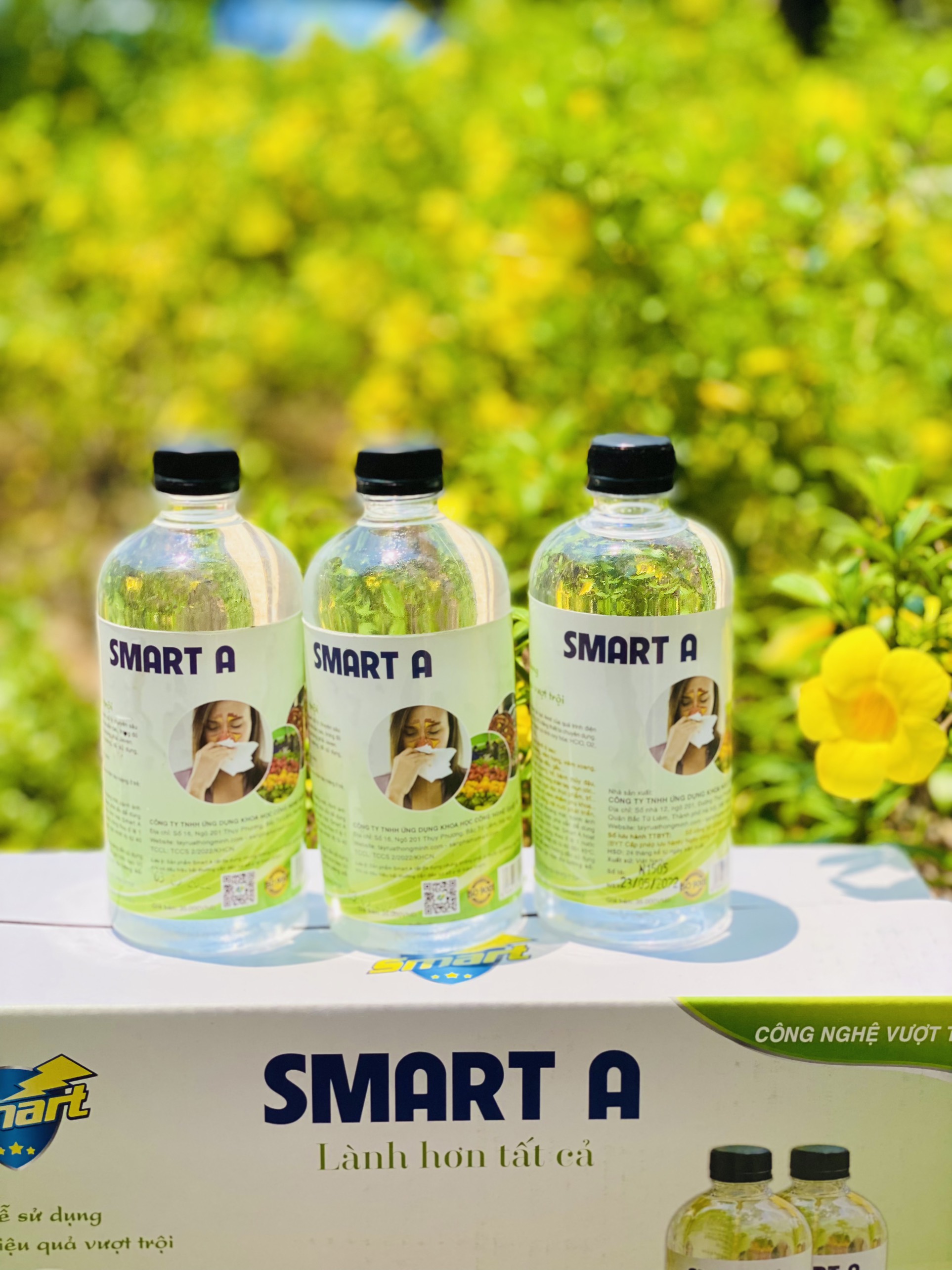 [THÙNG 10 CHAI NEW] Smart A sát khuẩn Smart Anolyte (Nước A) khử khuẩn tay, bề mặt an toàn từ thiên nhiên không kích ứng 500ml