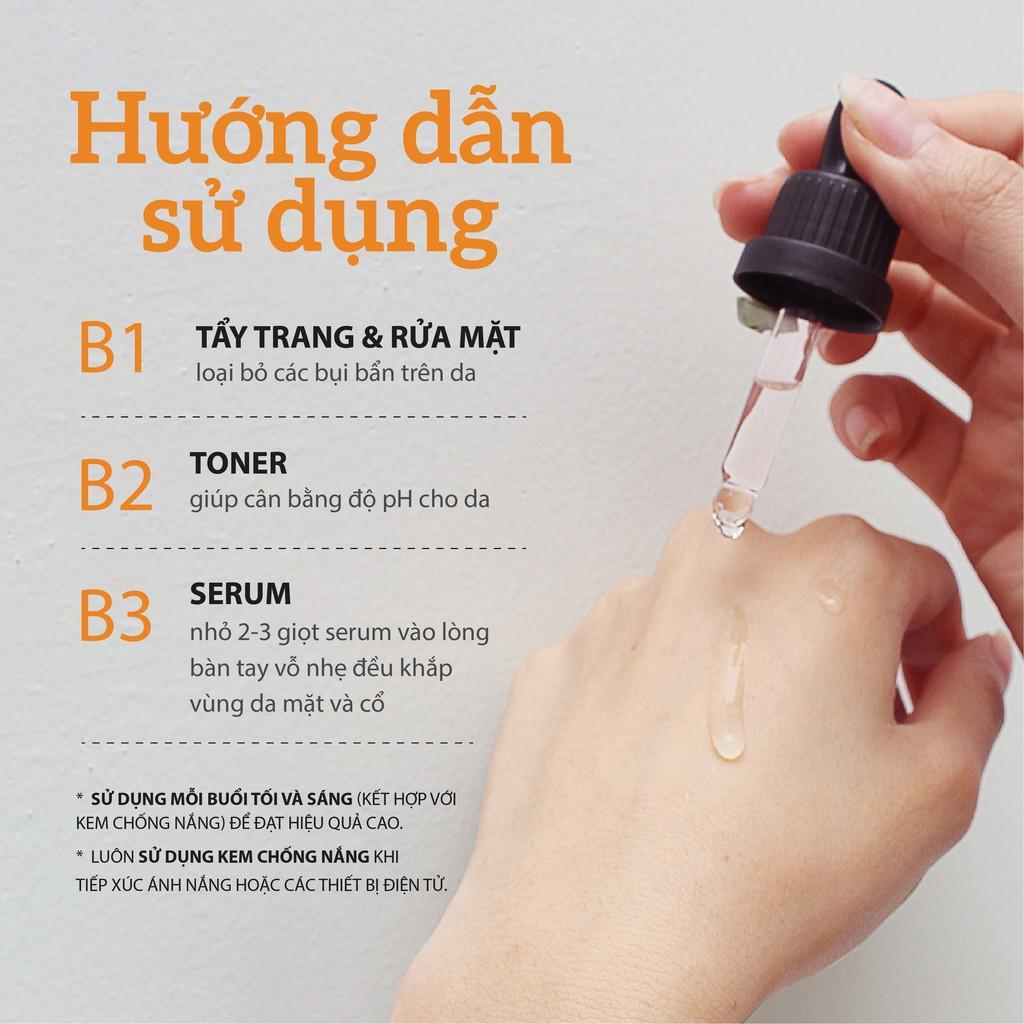 Serum Trắng Da Vitamin C Dưỡng Sáng, Mờ Thâm Bổ Sung HA & Collagen MILAGANICS 10ml
