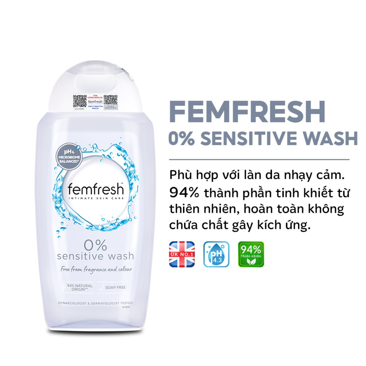 Dung Dịch Vệ Sinh Phụ Nữ Femfresh Daily Wash DDVS Phụ Nữ Intima 250ml