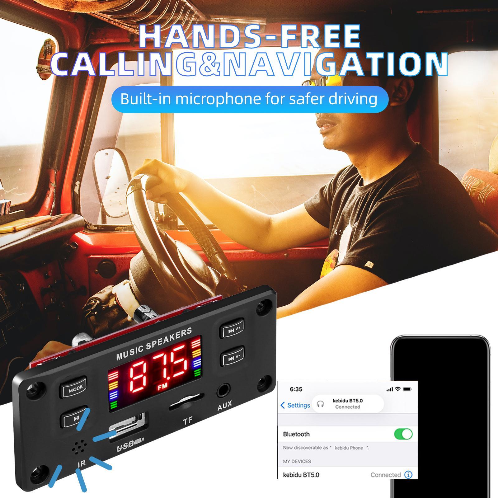 MP3 Player Decoding Board 12V Call Recording MP3 WMA WAV Ape MP3 Board