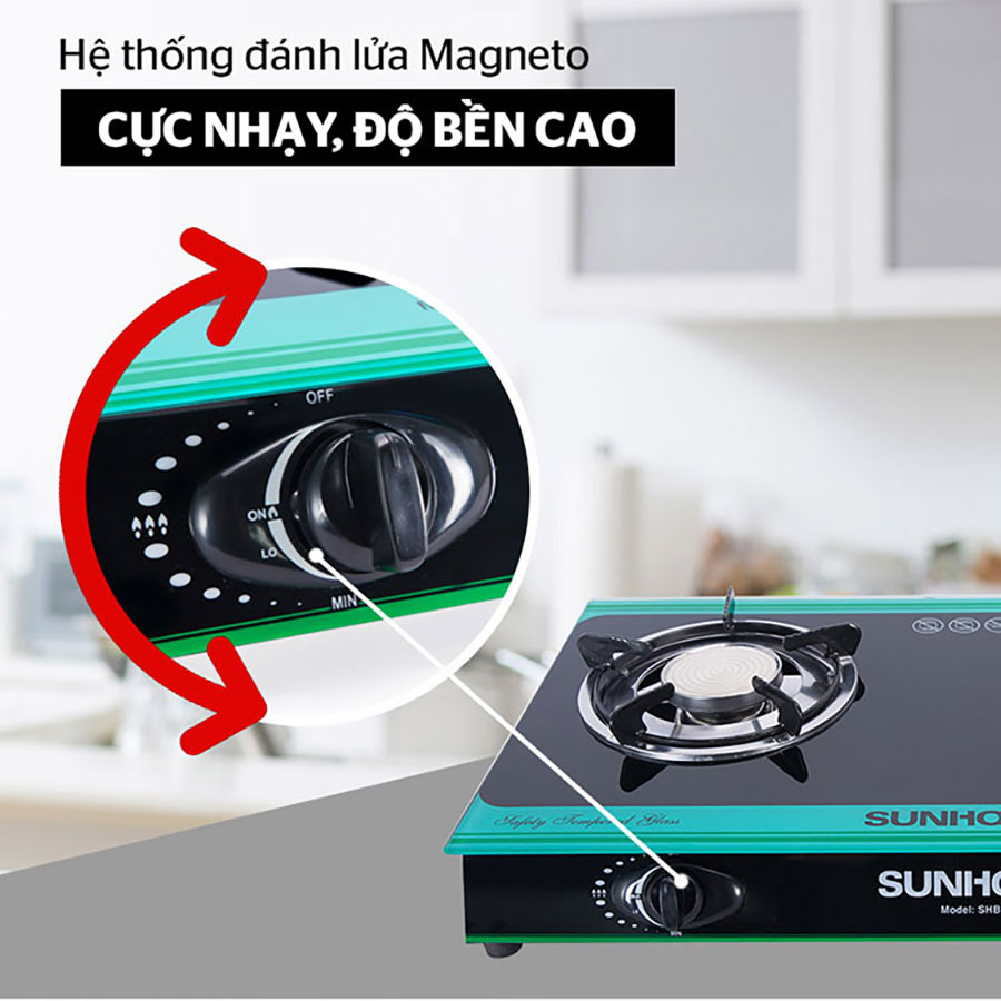 Bếp Gas Hồng Ngoại Đôi Sunhouse SHB004MT - Hàng chính hãng