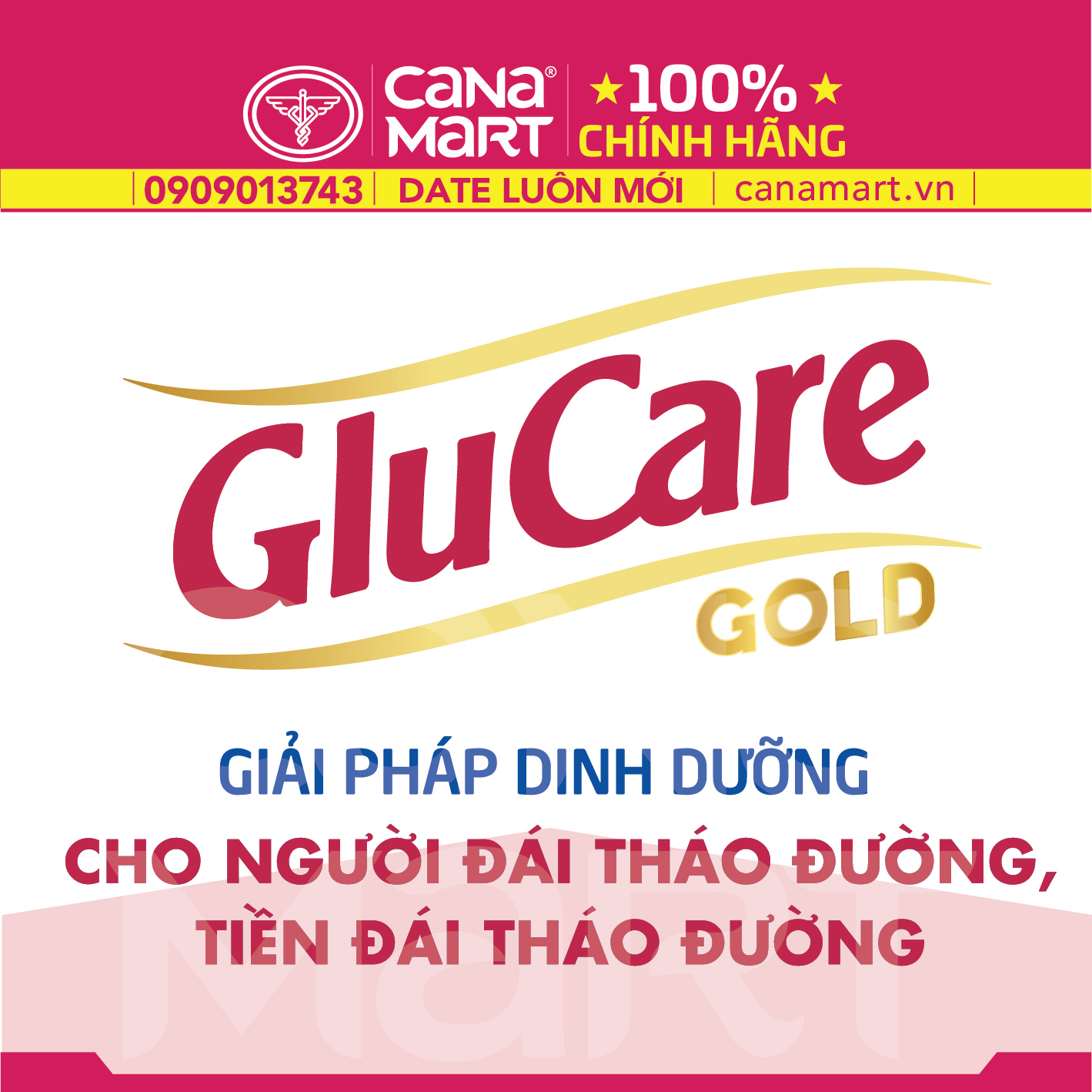 Sữa bột tốt Nutricare Glucare Gold tốt cho người tiểu đường, phụ nữ tiểu đường thai kỳ (850g)