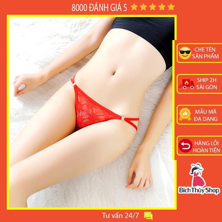 Quần lót nữ sexy thiết kế 2 dây lọt khe phối ren cao cấp BT5002