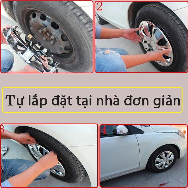 Ốp Chụp Mâm  Xe Ô Tô Logo Hình Ngôi Sao