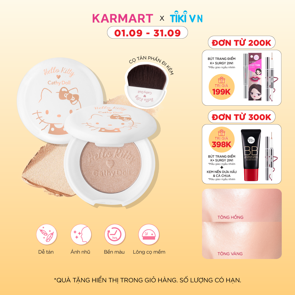 Phấn highlight Hello Kitty Cathy Doll Glowy Highlighter