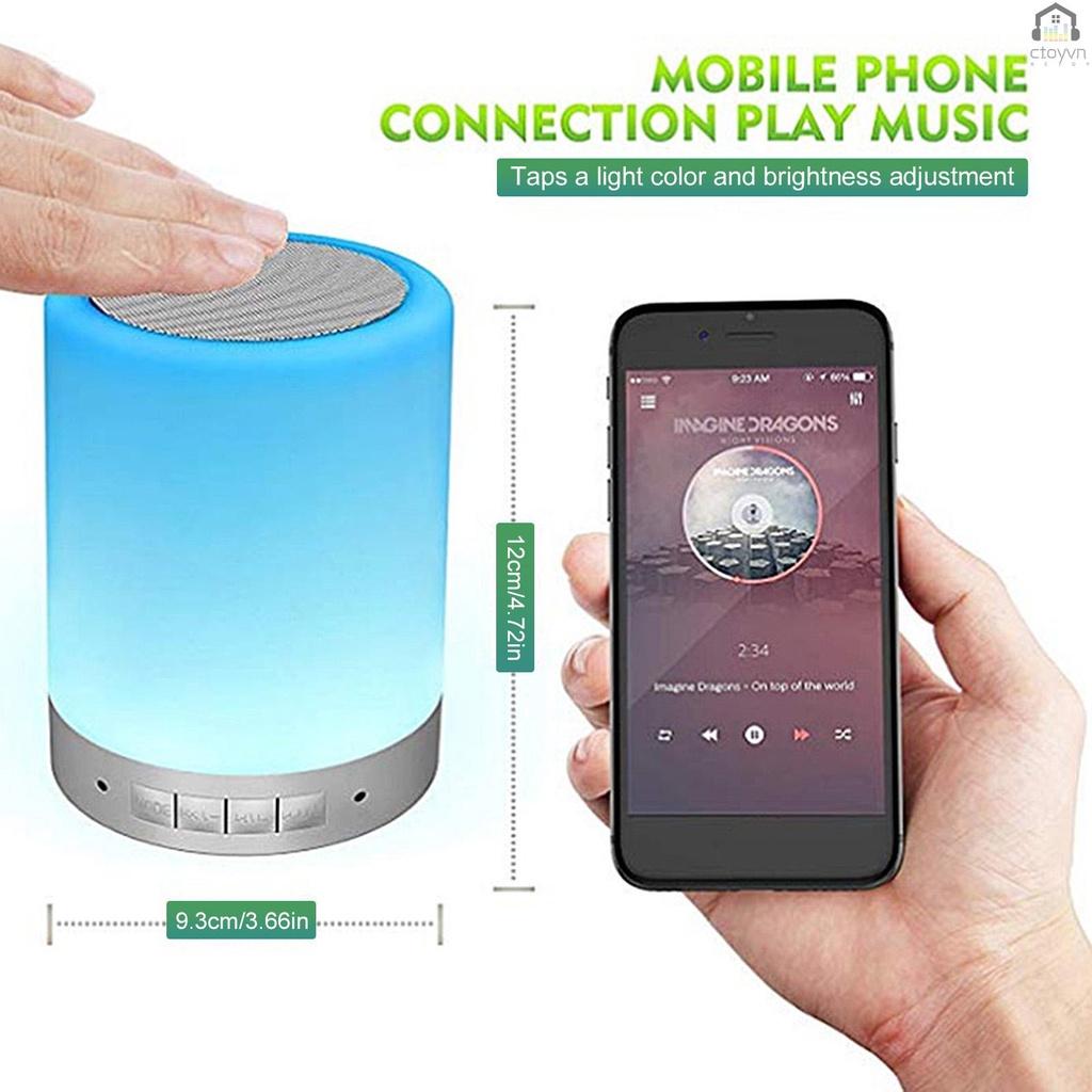 Đèn ngủ cảm ứng thông minh kèm loa Bluetooth hỗ trợ thẻ TF
