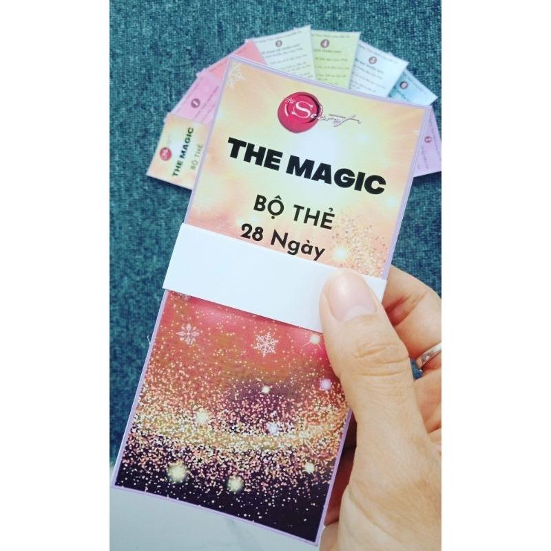 BỘ THẺ THE MAGIC - PHÉP MÀU 28 NGÀY THỰC HÀNH LÒNG BIẾT ƠN CAO CẤP MẶT BÓNG