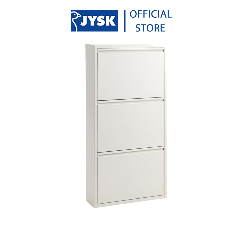 Tủ giày | JYSK Hallenslev | 3 ngăn | kim loại | nhiều màu | R50xS15cmxC104cm