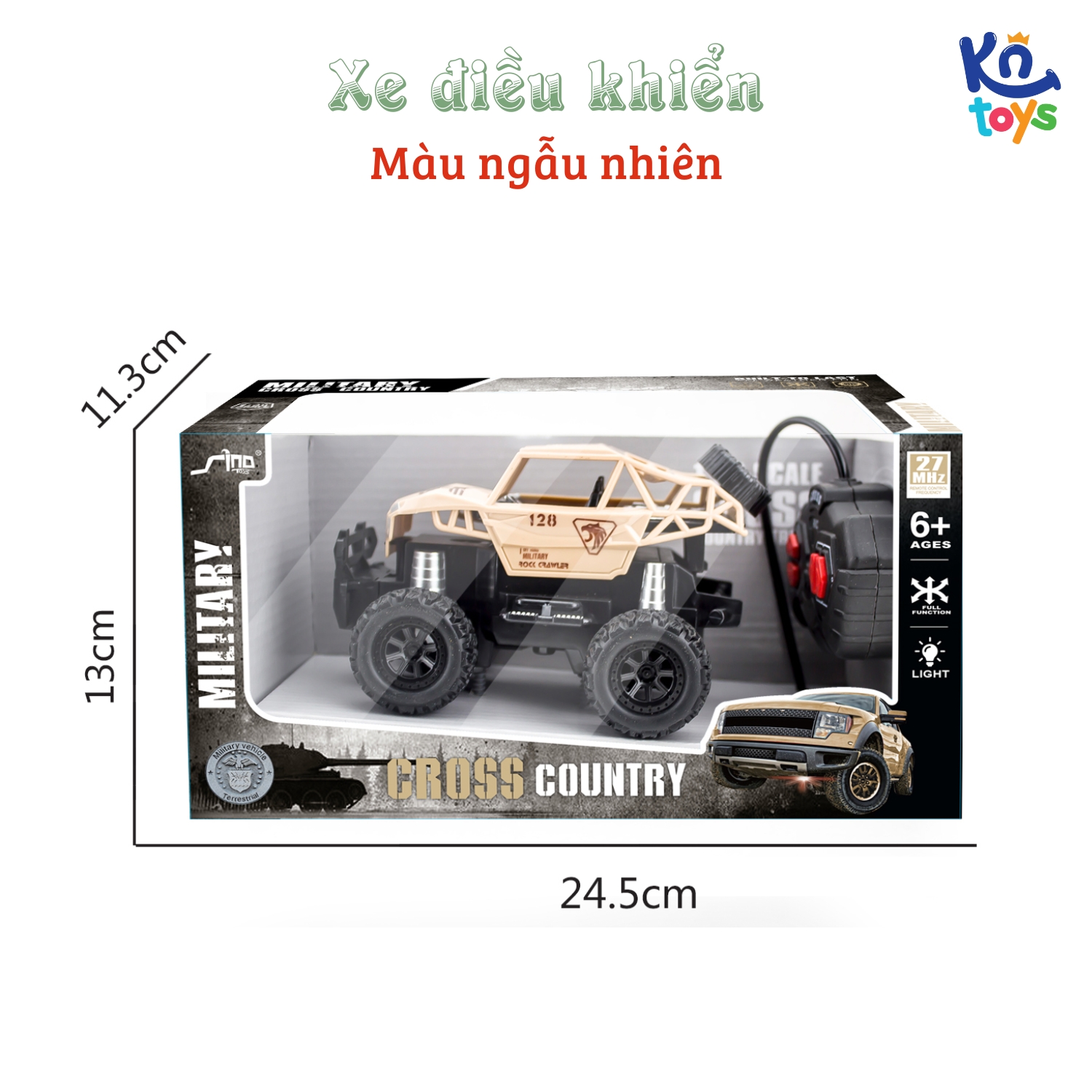 Đồ Chơi Điều Khiển Tỷ Lệ 1:30 SINO27-04A – Xe Địa Hình KN TOYS (Màu ngẫu nhiên)