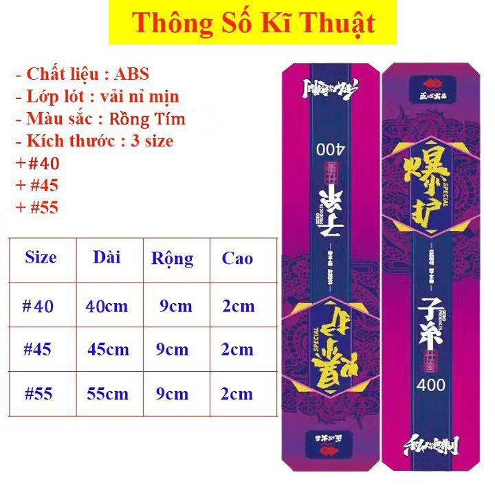 Hộp đựng thẻo câu đài săn hàng Trâu Đỏ, Rồng Tím, Chép Đen độ dài 55cm 62cm 72cm cao cấp