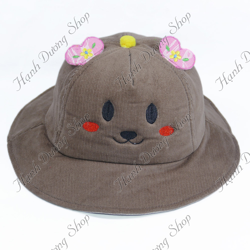 Mũ tai bèo bucket cho bé gái 2 - 3 tuổi, kiểu dáng dễ thương, ngộ nghĩnh, chất vải mềm mại - Hạnh Dương