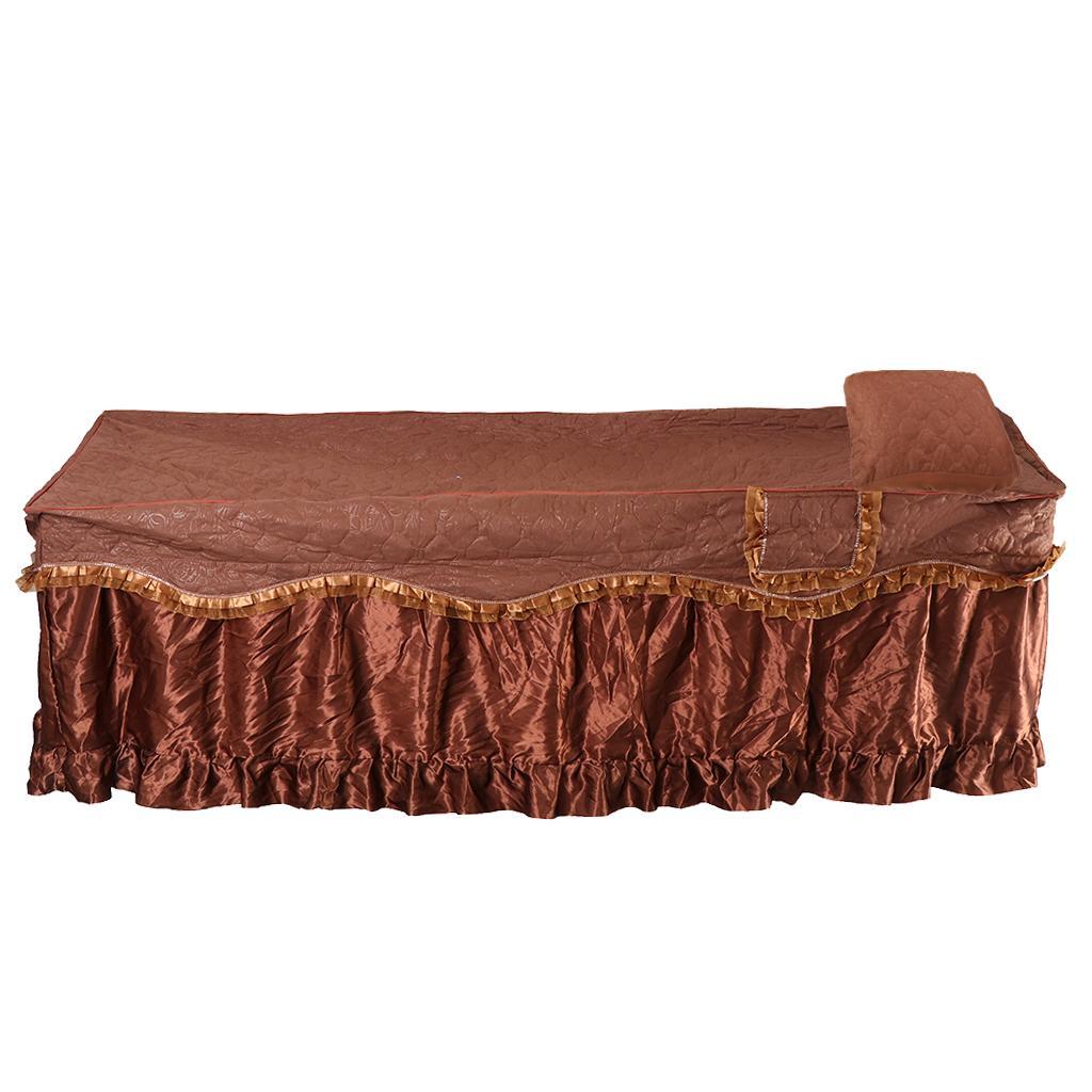 Quilted Massage Table Skirt Beauty Bed Sheet Case