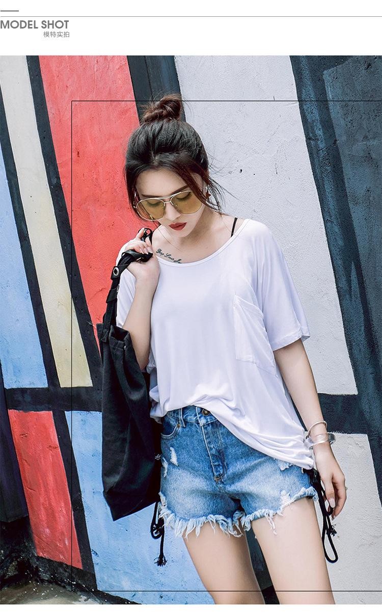 Áo thun KIỂU nữ hở lưng cổ tròn from rộng
