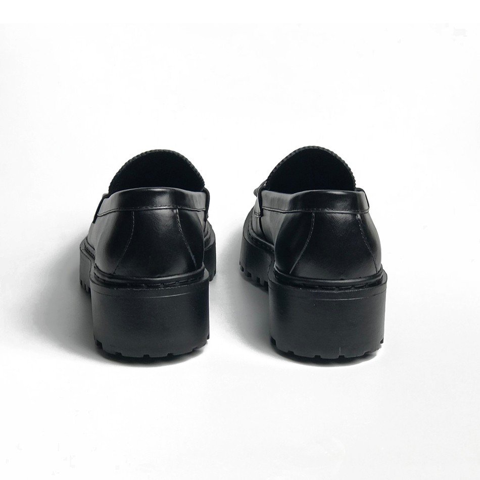 Giày tây lười Penny Loafer MAD Chunky Black &amp; White công sở da bò cao cấp phong cách cá tính thời trang chất lượng tốt