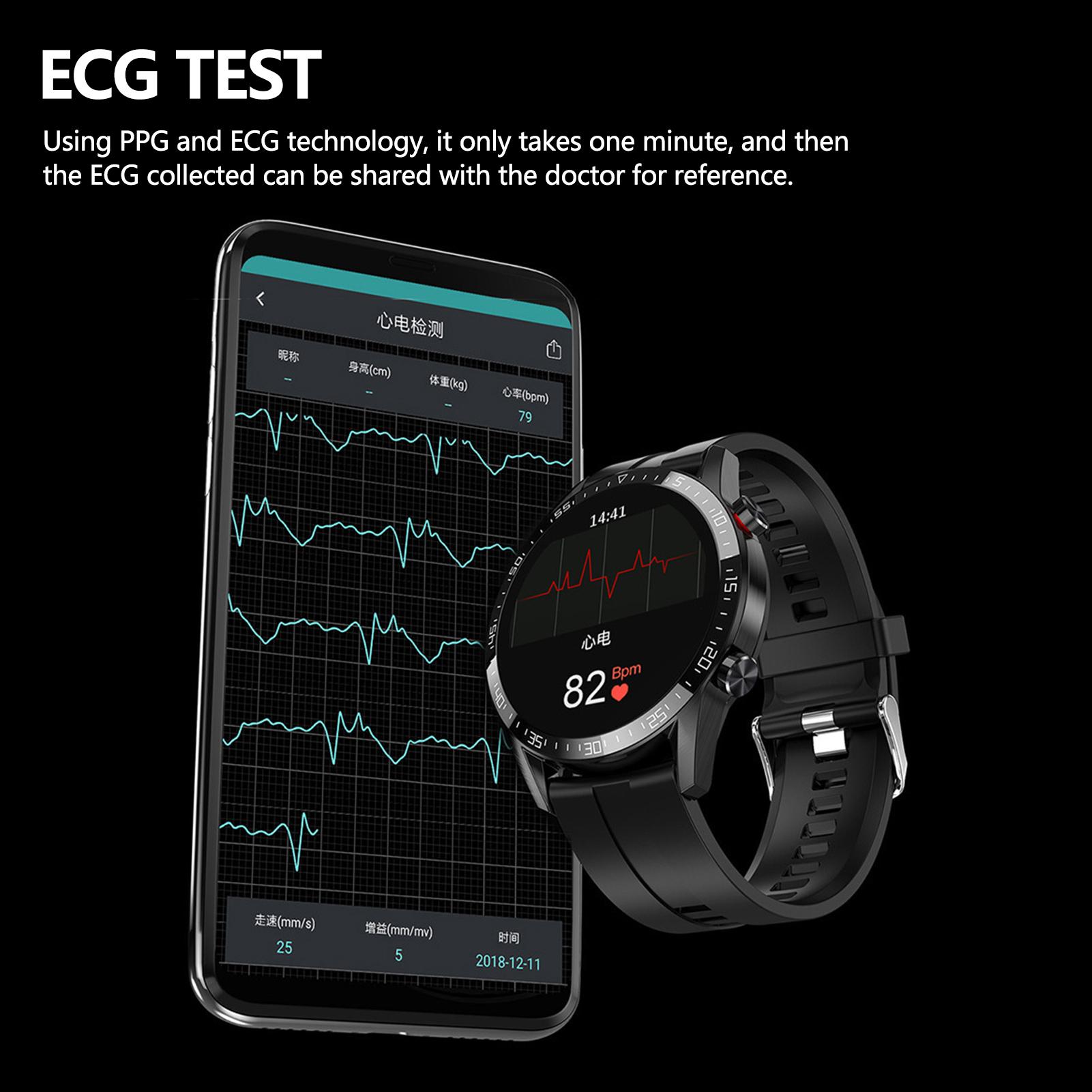 Vòng L13 ECG Nhịp tim,Theo dõi huyết áp-Oxy máu,Cuộc gọi, không thấm nước