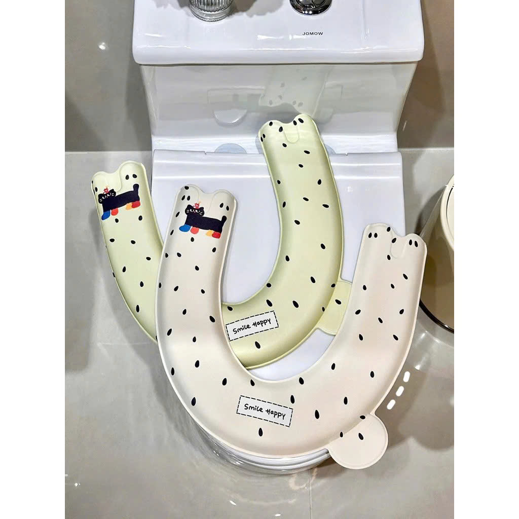 Đệm Lót Bồn Cầu Chữ U Giữ Ấm – Miếng Lót Bồn Cầu Hoạt Hình Dễ Thương, Chất Liệu Xốp Êm Ái Chống Nước, Kháng Khuẩn - HÀNG CHÍNH HÃNG MINIIN