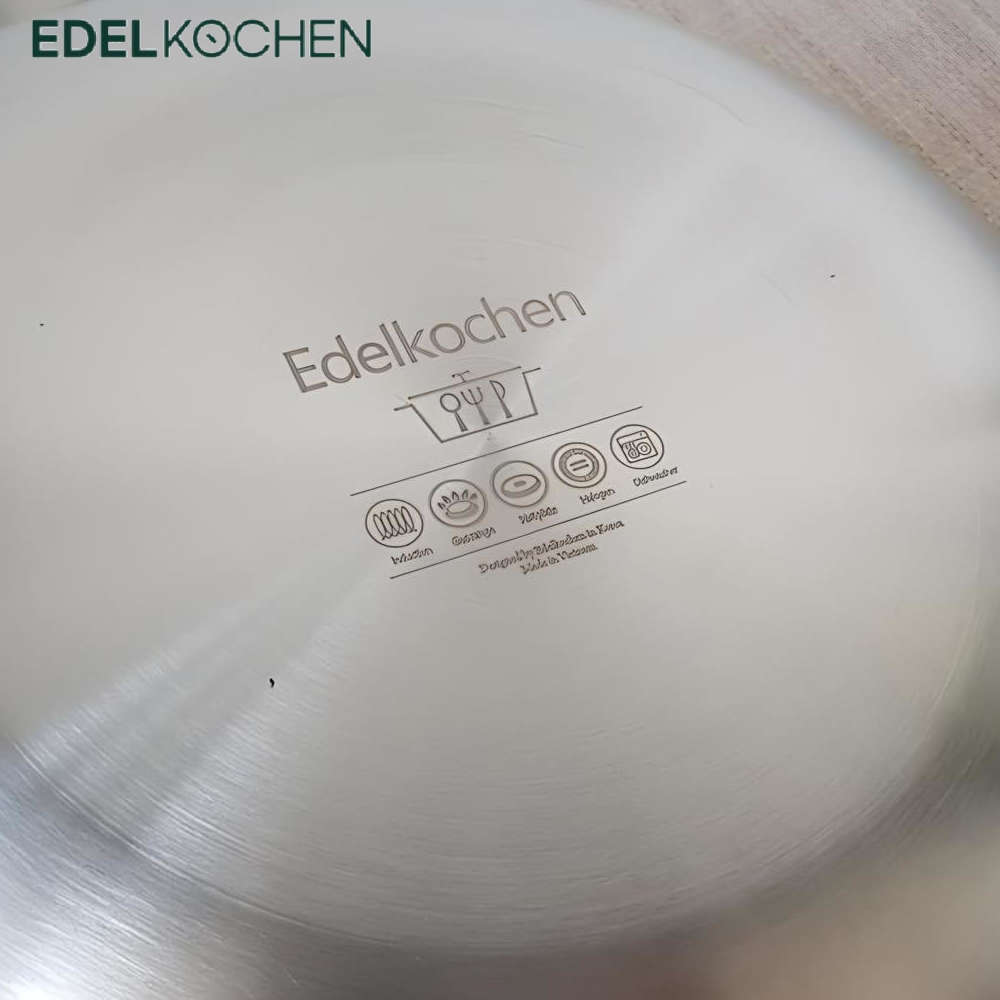 Chảo sâu lòng Inox 304 đúc liền khối Hàn Quốc Easy Prism phủ chống dính Ceramic Oganic 28cm