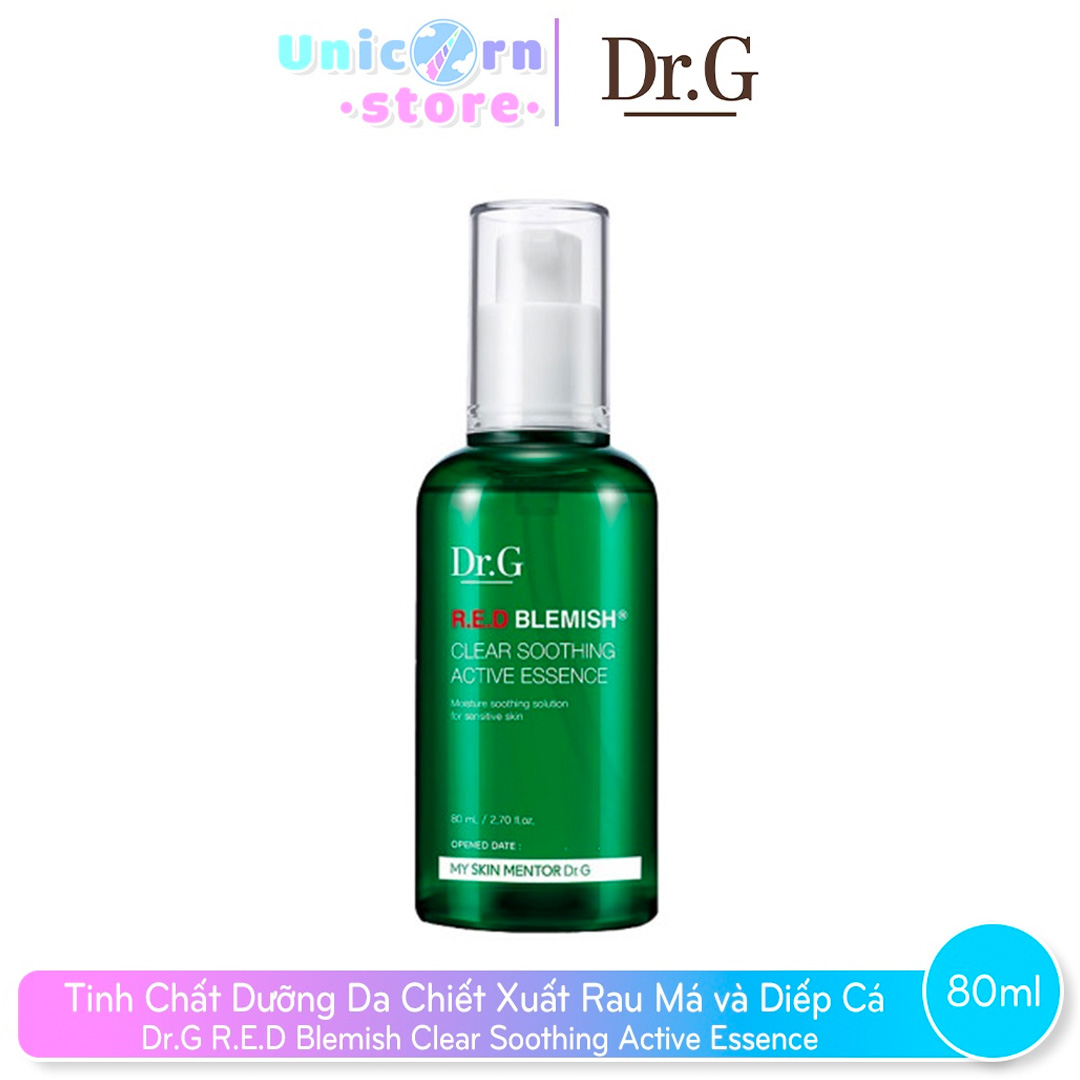Tinh Chất Dưỡng Ẩm, Làm Dịu Da, Giảm Thâm Mụn Dr.G R.E.D Blemish Clear Soothing Active Essence 80ml
