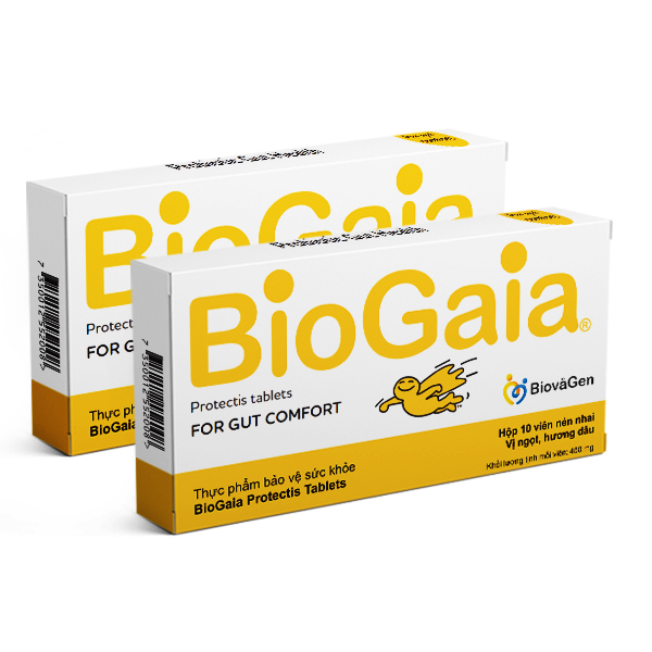 Combo Thực phẩm chức năng Men vi sinh BioGaia Protectis cho bà bầu (Hộp 10 viên)