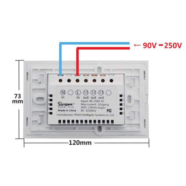 Công tắc thông minh, (Công Tắc Cảm Ứng 1,2,3, 4 Kênh Điều Khiển Âm Tường) Công tắc wifi, app Tuya,app Smart Life