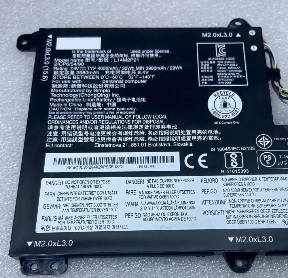 Pin dành cho (Battery for) Laptop Lenovo IdeaPad S41-70 S41-75 300s Yoga 500 L14L2P21 L14M2P21