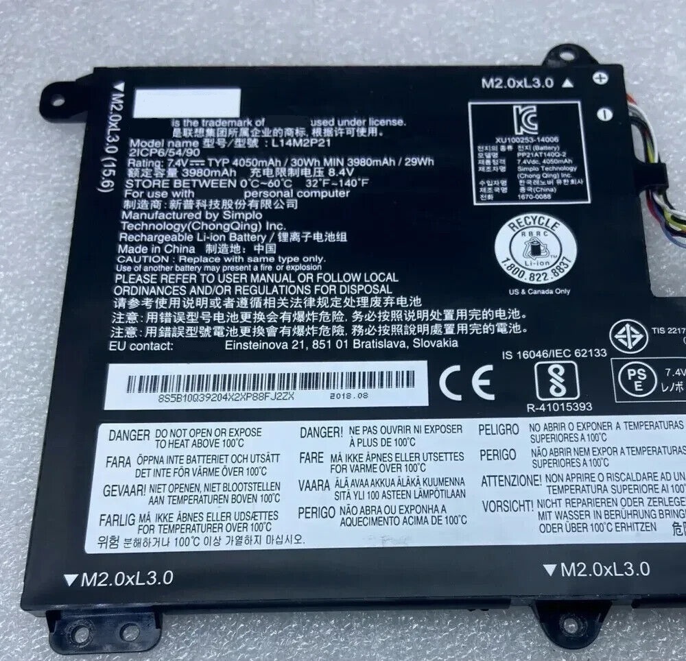 Pin dành cho (Battery for) Laptop Lenovo IdeaPad 330S 330S-14AST 330S-14IKB L14L2P21 30wh