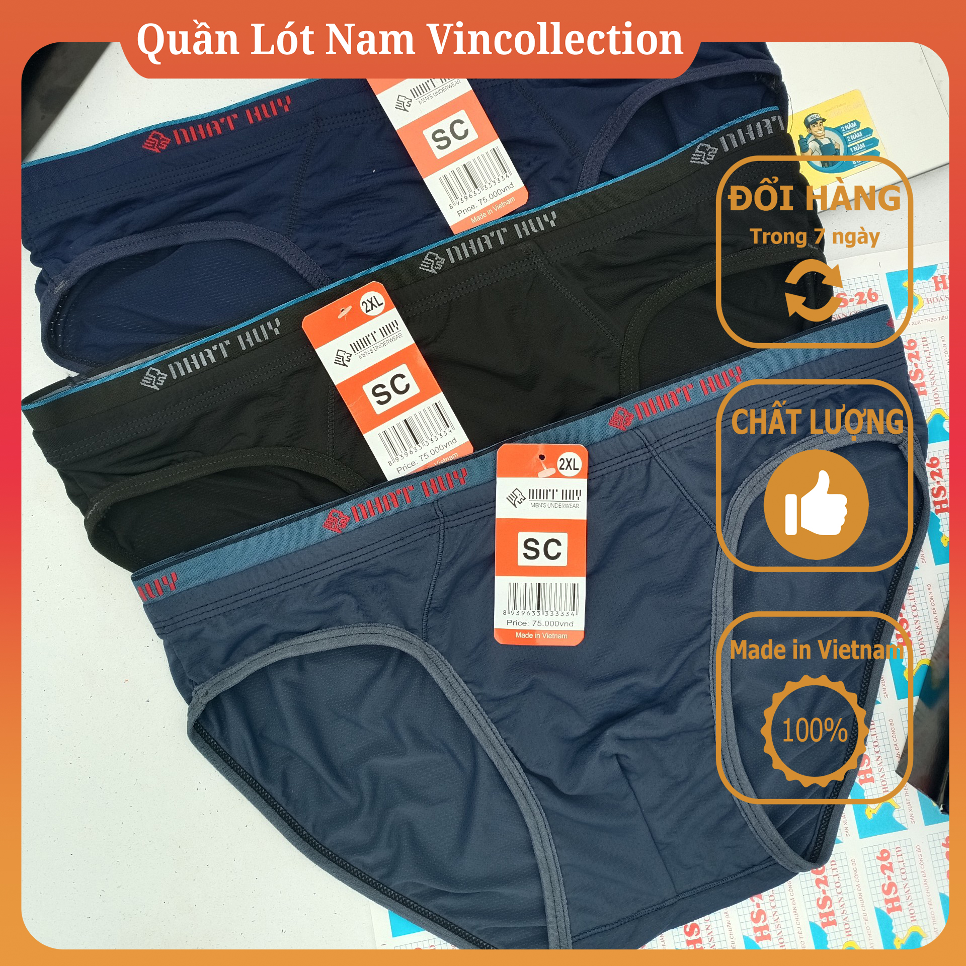 |Combo 5| Quần Lót Nam Chéo  Nhật Huy Vải Lưới Thông Hơi Li Ti Lỗ Nhỏ Cao Cấp Quan lót Của Nam sipnam sịp nam tam giác lưới thông hơi thun lạnh đẹp sexy- Quần Lót Nam Nhật Huy