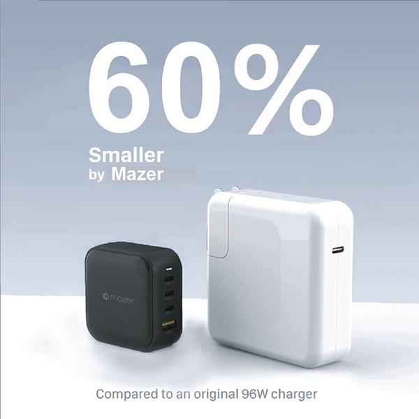 Củ Sạc Mazer Infinite.BOOST SuperMINI GaN PD100W Wall Charger - Hàng chính hãng