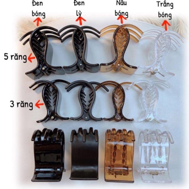 Kẹp tóc càng cua 3 răng , 5 răng
