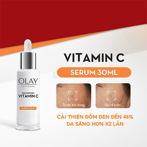 Tinh chất dưỡng trắng Olay Luminous Super Serum Niacinamide + Vitamin C (30ml) - Hàng chính hãng